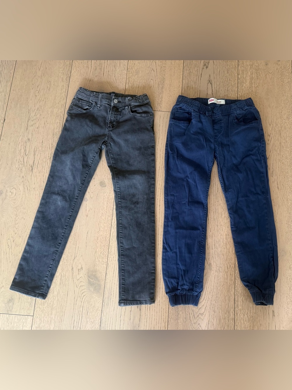 GAP Black Slim Jeans & Levis Navy Joggers Kids Bottoms